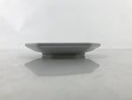 Japanese Porcelain Small Serving Plate Meimeizara Hexagon Pine Tree Gray Y216
