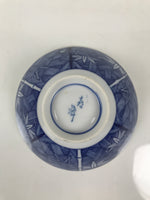 Japanese Porcelain Sometsuke Rice Bowl Owan Vtg Kobachi White Blue Bamboo Y513
