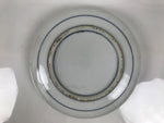 Japanese Porcelain Sometsuke Serving Dish Vtg Shallow Bowl Blue Bamboo Y538