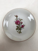 Japanese Porcelain Teacup Saucer Small Plate Meimeizara Vtg Kozara Roses PY640