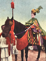 Japanese Postcard Gion Festival C1930 Chigo Sacred Child Horse Matsuri PC147