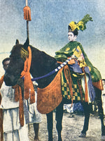 Japanese Postcard Gion Festival C1930 Chigo Sacred Child Horse Matsuri PC154