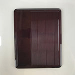 Japanese Resin Lacquer Replica Lidded Bento Lunch Box Vtg Compartment Brown L193