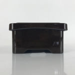 Japanese Resin Lacquer Replica Lidded Bento Lunch Box Vtg Makie Flowers L207