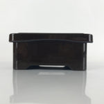 Japanese Resin Lacquer Replica Lidded Bento Lunch Box Vtg Makie Flowers L207