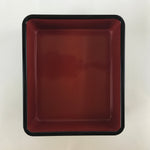 Japanese Resin Lacquer Replica Lidded Bento Lunch Box Vtg Makie Flowers L207