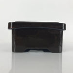 Japanese Resin Lacquer Replica Lidded Bento Lunch Box Vtg Makie Flowers L212