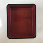 Japanese Resin Lacquer Replica Lidded Bento Lunch Box Vtg Makie Flowers L212