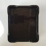 Japanese Resin Lacquer Replica Lidded Bento Lunch Box Vtg Makie Flowers L212