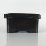 Japanese Resin Lacquer Replica Lidded Bento Lunch Box Vtg Makie Flowers L213