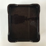 Japanese Resin Lacquer Replica Lidded Bento Lunch Box Vtg Makie Flowers L213