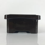 Japanese Resin Lacquer Replica Lidded Bento Lunch Box Vtg Makie Flowers L215