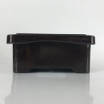 Japanese Resin Lacquer Replica Lidded Bento Lunch Box Vtg Makie Flowers L215