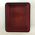 Japanese Resin Lacquer Replica Lidded Bento Lunch Box Vtg Makie Flowers L215