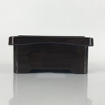 Japanese Resin Lacquer Replica Lidded Bento Lunch Box Vtg Makie Flowers L216