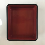 Japanese Resin Lacquer Replica Lidded Bento Lunch Box Vtg Makie Flowers L216