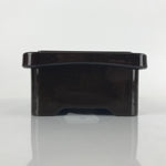 Japanese Resin Lacquer Replica Lidded Bento Lunch Box Vtg Makie Flowers L218