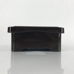 Japanese Resin Lacquer Replica Lidded Bento Lunch Box Vtg Makie Flowers L218