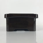 Japanese Resin Lacquer Replica Lidded Bento Lunch Box Vtg Makie Flowers L219