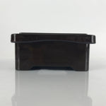 Japanese Resin Lacquer Replica Lidded Bento Lunch Box Vtg Makie Flowers L219