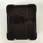 Japanese Resin Lacquer Replica Lidded Bento Lunch Box Vtg Makie Flowers L219