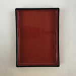 Japanese Resin Lacquer Replica Lidded Bento Lunch Box Vtg Nashiji Orange L197