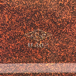 Japanese Resin Lacquer Replica Lidded Bento Lunch Box Vtg Nashiji Orange L198