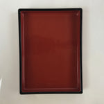 Japanese Resin Lacquer Replica Lidded Bento Lunch Box Vtg Nashiji Orange L200