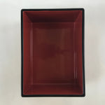 Japanese Resin Lacquer Replica Lidded Bento Lunch Box Vtg Nashiji Orange L201