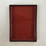 Japanese Resin Lacquer Replica Lidded Bento Lunch Box Vtg Nashiji Orange L202