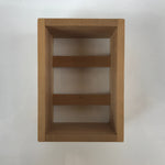 Japanese Resin Lacquer Replica Lidded Bento Lunch Box Vtg Nashiji Orange L204