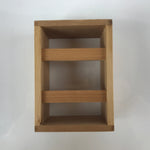 Japanese Resin Lacquer Replica Lidded Bento Lunch Box Vtg Nashiji Orange L204