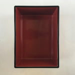 Japanese Resin Lacquer Replica Lidded Bento Lunch Box Vtg Nashiji Orange L204