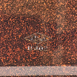 Japanese Resin Lacquer Replica Lidded Bento Lunch Box Vtg Nashiji Orange L206