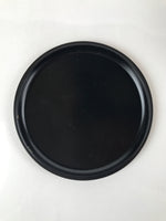 Japanese Resin Lacquer Replica Lidded Bento Lunch Box Vtg Round Plum Red L220