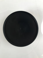 Japanese Resin Lacquer Replica Lidded Bento Lunch Box Vtg Round Plum Red L223