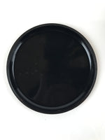 Japanese Resin Lacquer Replica Lidded Bento Lunch Box Vtg Round Plum Red L224