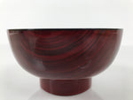 Japanese Resin Lacquerware Replica Bowl Owan Vtg Rice Soup Wan Red Black L552