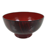 Japanese Resin Lacquerware Replica Bowl Owan Vtg Rice Soup Wan Red Black L553