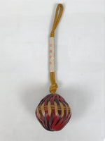 Japanese Road Safety Protection Bell Vtg Round Mayoke Suzu Bamboo Craft JK935
