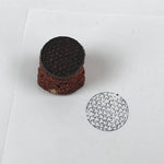 Japanese Rubber Stamp Triangles Vtg Circle Sponge Base Stationary HS244