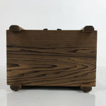 Japanese Rustic Wood Tansu Storage Chest Vtg Haribako Trinket Box 3 Drawer T393