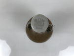 Japanese Sake Bottle Ceramic Tokkuri Vtg Swing Top Closure Brown Pottery TS899