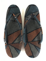 Japanese Sandals Zori Kimono Accessory Vtg Traditonal Footwear Women Black JK500