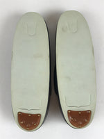 Japanese Sandals Zori Kimono Accessory Vtg Traditonal Footwear Women Black JK500