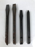 Japanese Screwdriver 4pc Set Carpentry Vtg Woodworking Tool Minus Plus T299