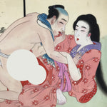 Japanese Shunga Art Vtg Handpainted Toyokuni III Hiroshige Utagawa FL498