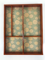 Japanese Shunkei Nuri Lacquered Wooden Stationery Organizer Tray Fabric LWB172