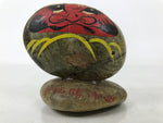 Japanese Stone Kokeshi Doll Figurine Daruma Traditional Craft Folk Art Toy KF745