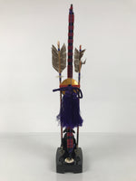 Japanese Sword Bow Arrow Hamayumi Display Stand Vtg Boys Day New Year ID652